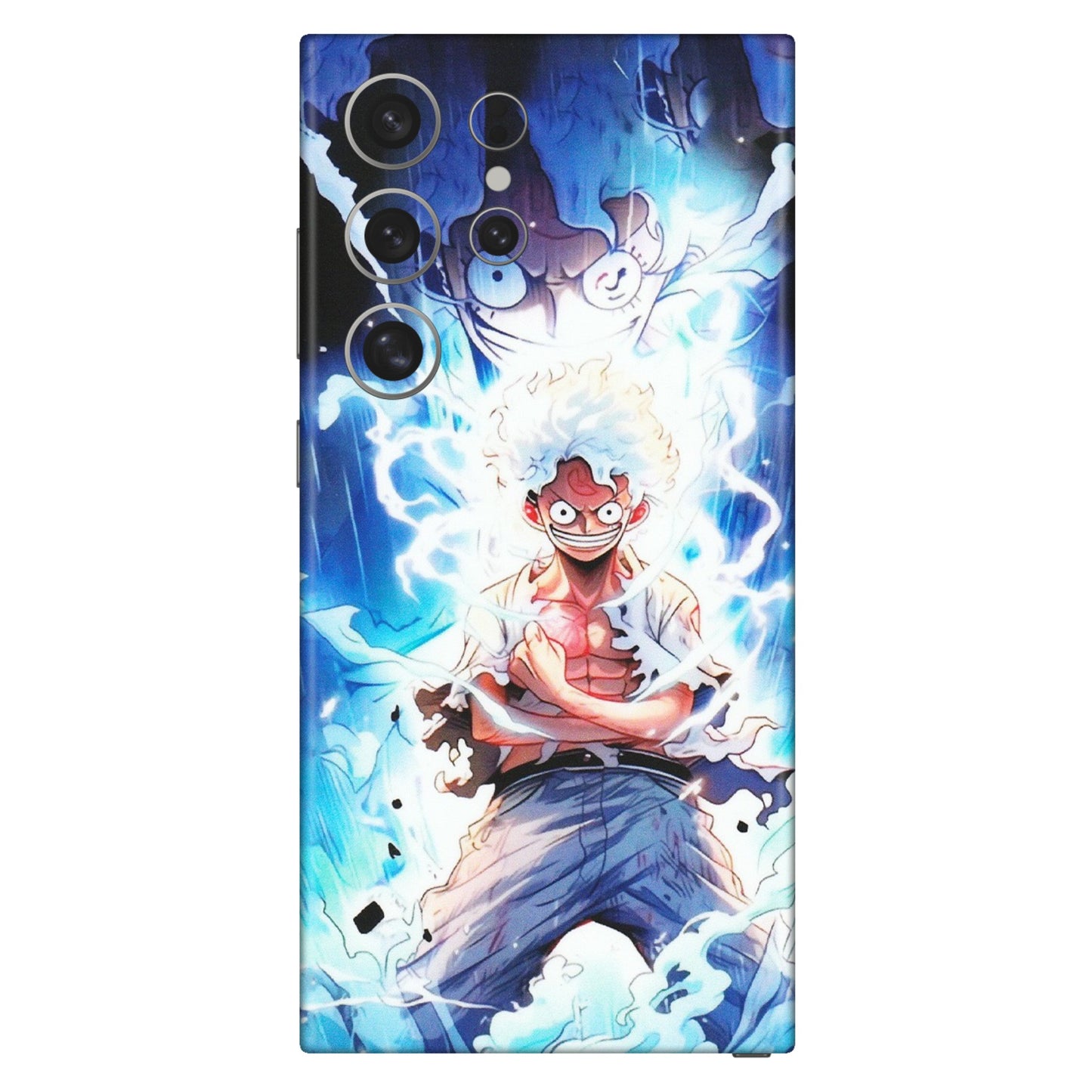 Samsung A/S Series Phone Skins (All Models) - Blue Thunder Luffy Anime - Matte Finish (M-132) Samsung Galaxy S24 Ultra (5G)