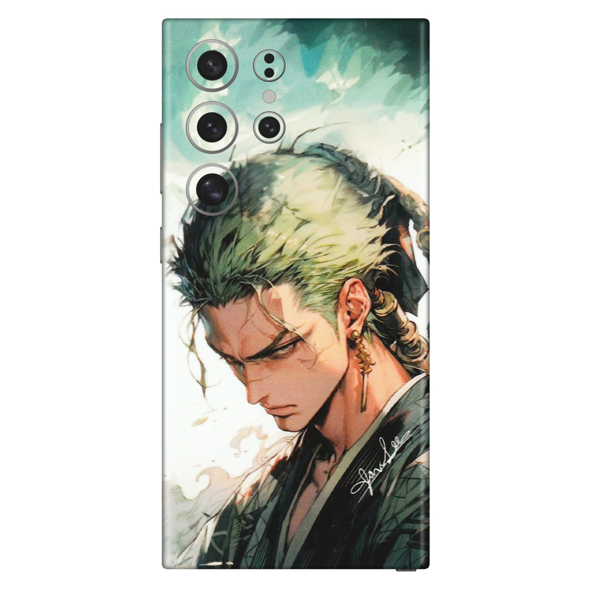 Samsung A/S Series Phone Skins (All Models) - New Roronoa Zoro One Picece Anime - Matte Finish (M-140) Samsung Galaxy S24 Ultra (5G)