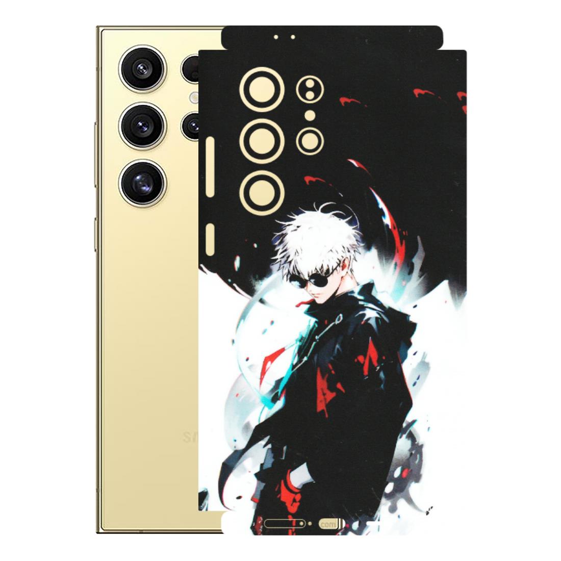 Samsung A/S Series Phone Skins (All Models) - Gojo Powerful Charater Kaisen Anime - Matte Finish (M-144) Samsung Galaxy S24 Ultra (5G)