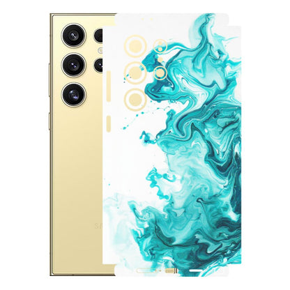 Samsung A/S Series Phone Skins (All Models) - Sky Blue Abstract Colour - Matte Finish (M-146) Samsung Galaxy S24 Ultra (5G)