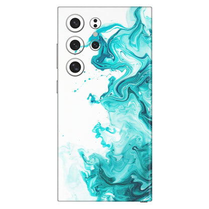 Samsung A/S Series Phone Skins (All Models) - Sky Blue Abstract Colour - Matte Finish (M-146) Samsung Galaxy S24 Ultra (5G)