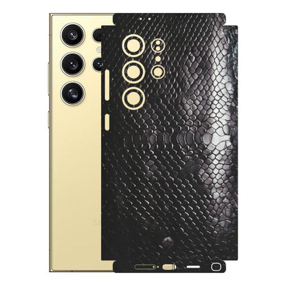 Samsung A/S Series Phone Skins (All Models) - Black Snack Leather - Matte Finish (M-147) Samsung Galaxy S24 Ultra (5G)