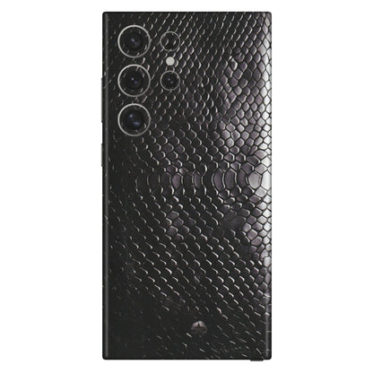Samsung A/S Series Phone Skins (All Models) - Black Snack Leather - Matte Finish (M-147) Samsung Galaxy S24 Ultra (5G)