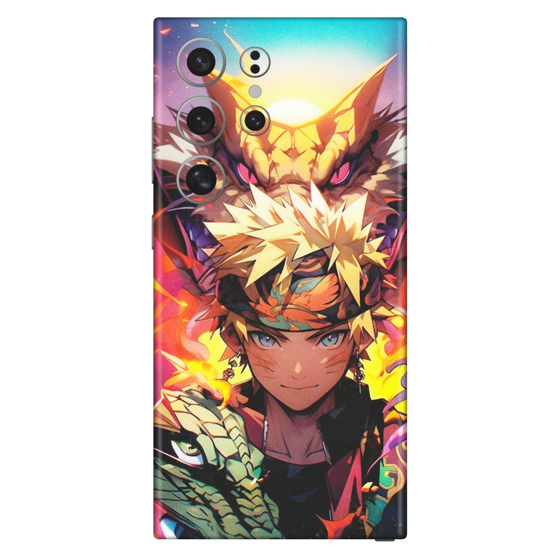 Samsung A/S Series Phone Skins (All Models) - Angry Naruto Anime - Matte Finish (M-148) Samsung Galaxy S24 Ultra (5G)