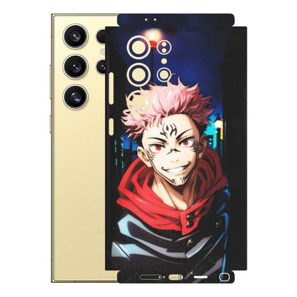 Samsung A/S Series Phone Skins (All Models) - Yuji Itadori Funny Face Anime - Matte Finish (M-152) Samsung Galaxy S24 Ultra (5G)