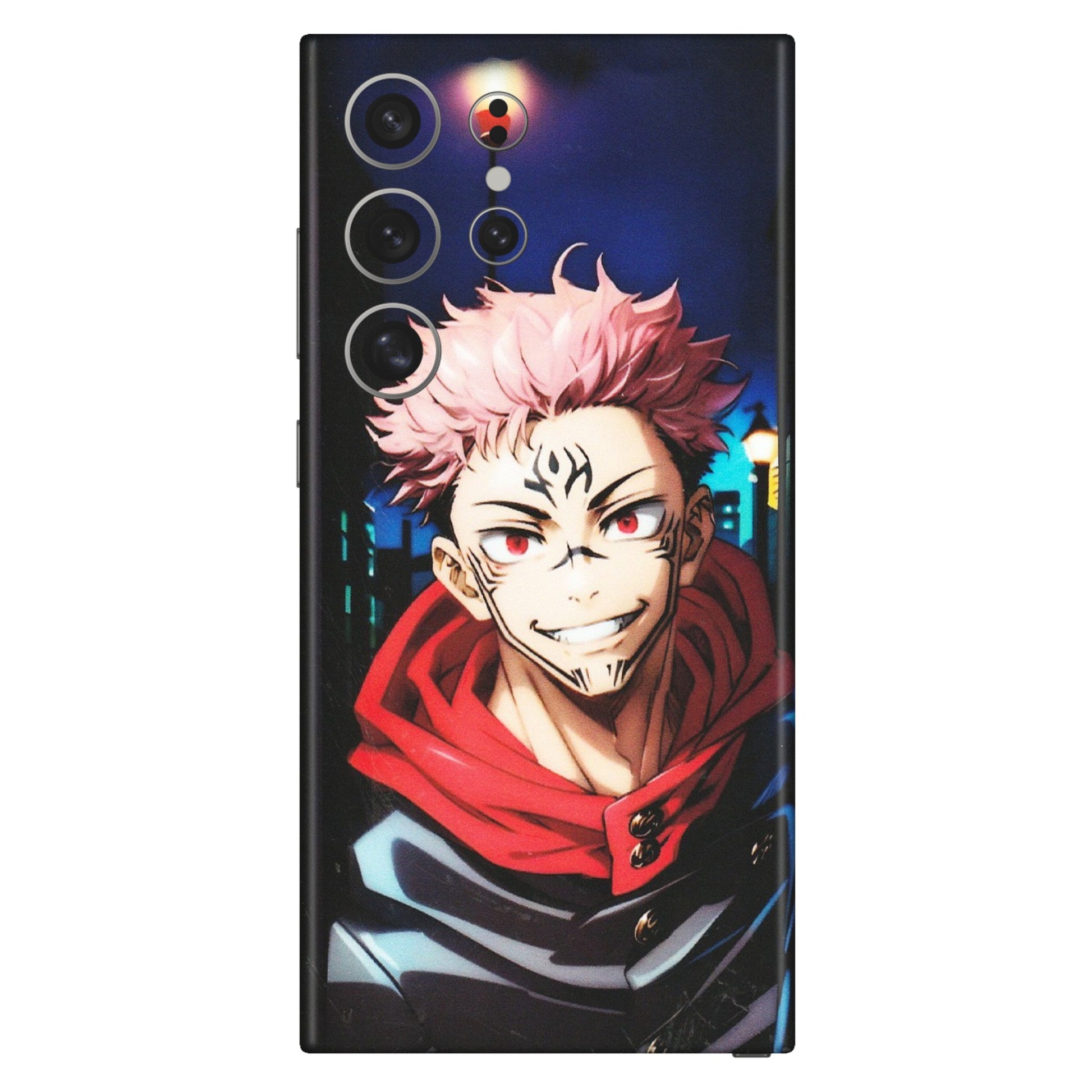 Samsung A/S Series Phone Skins (All Models) - Yuji Itadori Funny Face Anime - Matte Finish (M-152) Samsung Galaxy S24 Ultra (5G)