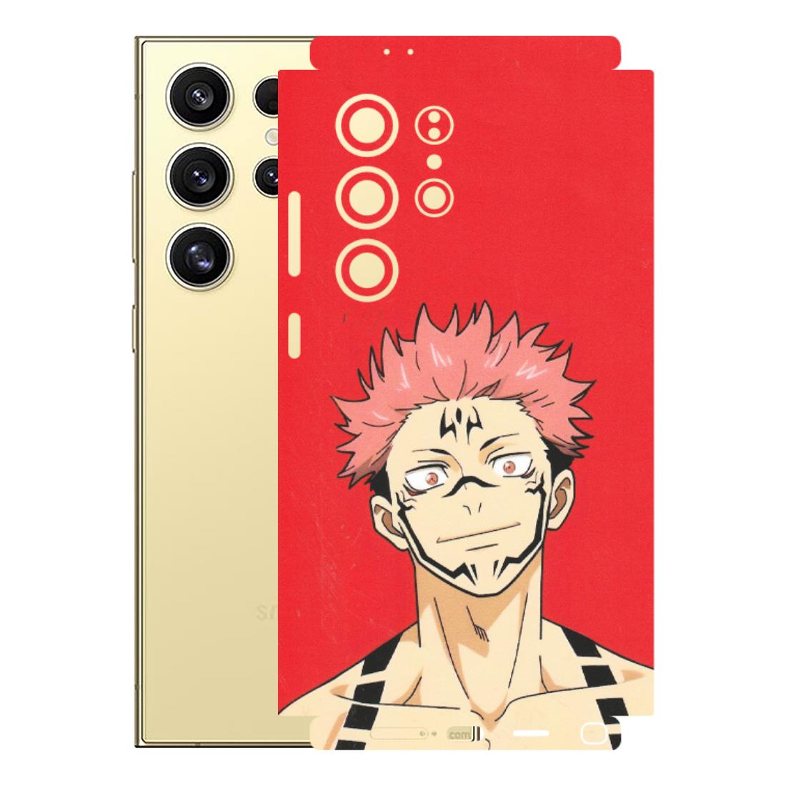 Samsung A/S Series Phone Skins (All Models) - Ryomen Sukuna Fun Anime - Matte Finish (M-153) Samsung Galaxy S24 Ultra (5G)