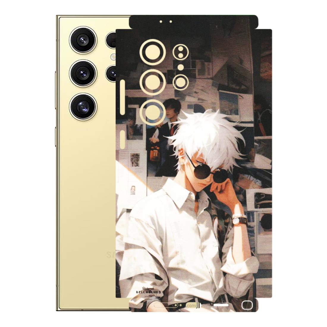 Samsung A/S Series Phone Skins (All Models) - Gojo Satoru Jujustu Kaisen Anime - Matte Finish (M-156) Samsung Galaxy S24 Ultra (5G)