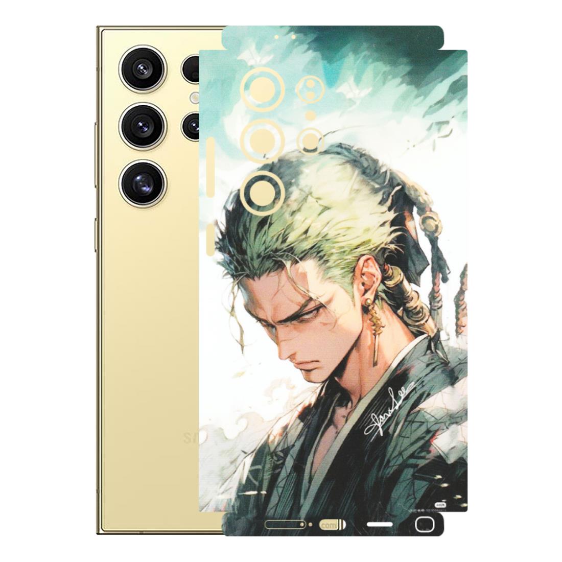 Samsung A/S Series Phone Skins (All Models) - Pirate Hunter One Piece Anime - Matte Finish (M-157) Samsung Galaxy S24 Ultra (5G)