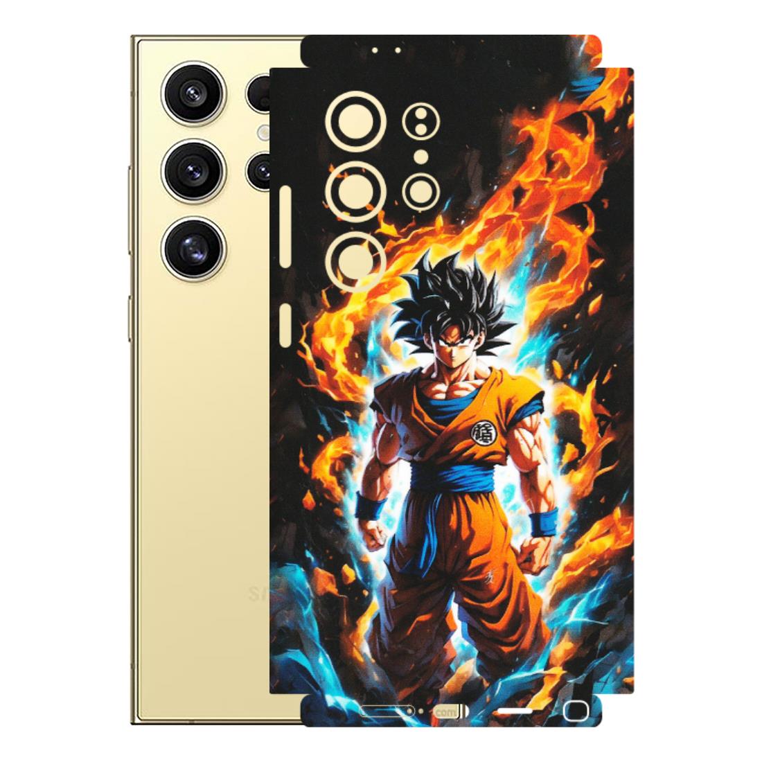 Samsung A/S Series Phone Skins (All Models) - Goku Transformation Anime - Matte Finish (M-159) Samsung Galaxy S24 Ultra (5G)