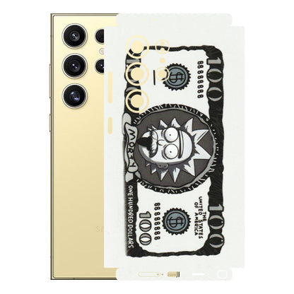 Samsung A/S Series Phone Skins (All Models) - Rick And Morty Hundred Dollar Anime - Matte Finish (M-161) Samsung Galaxy S24 Ultra (5G)