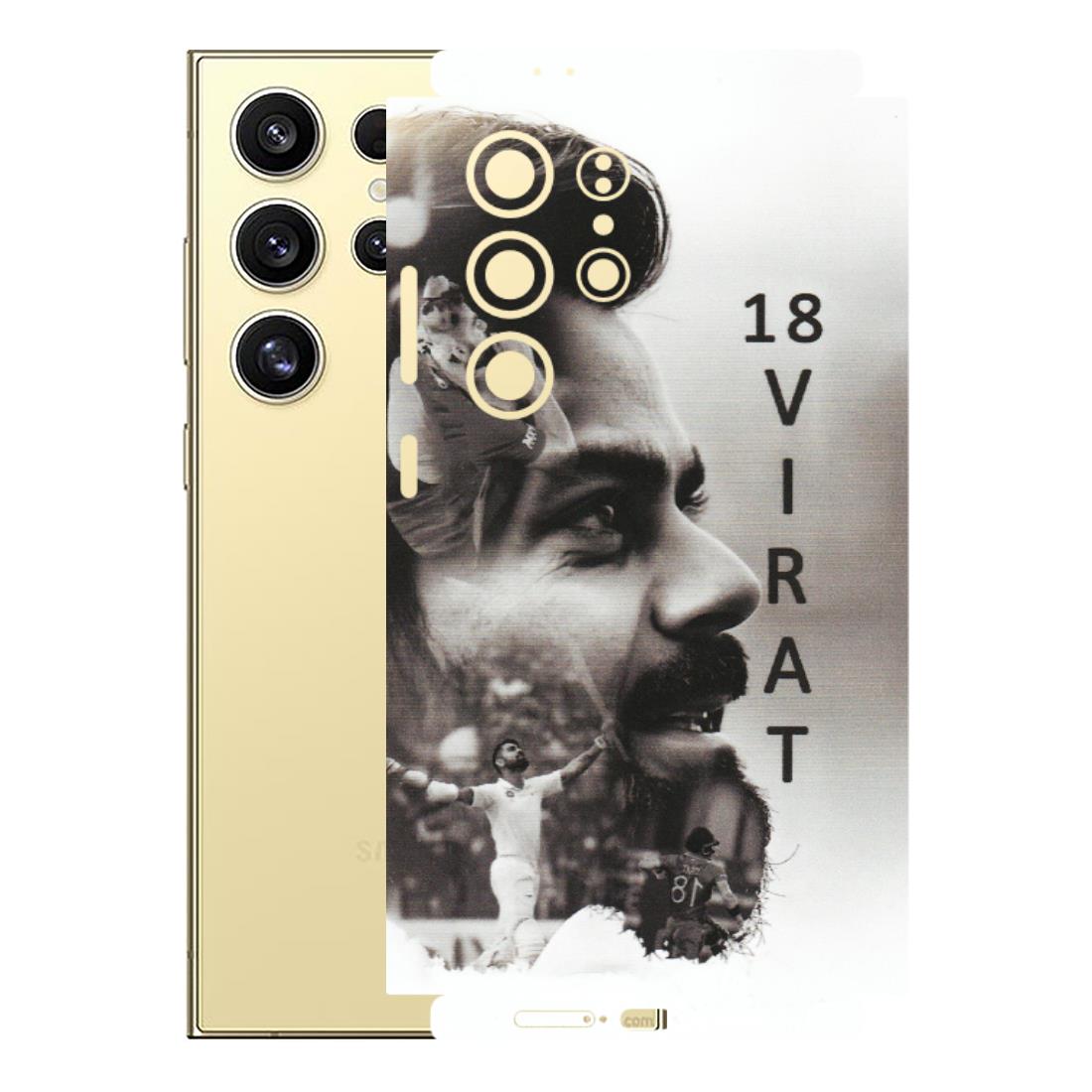 Samsung A/S Series Phone Skins (All Models) - Virat Kohli Cricketer - Matte Finish (M-163) Samsung Galaxy S24 Ultra (5G)