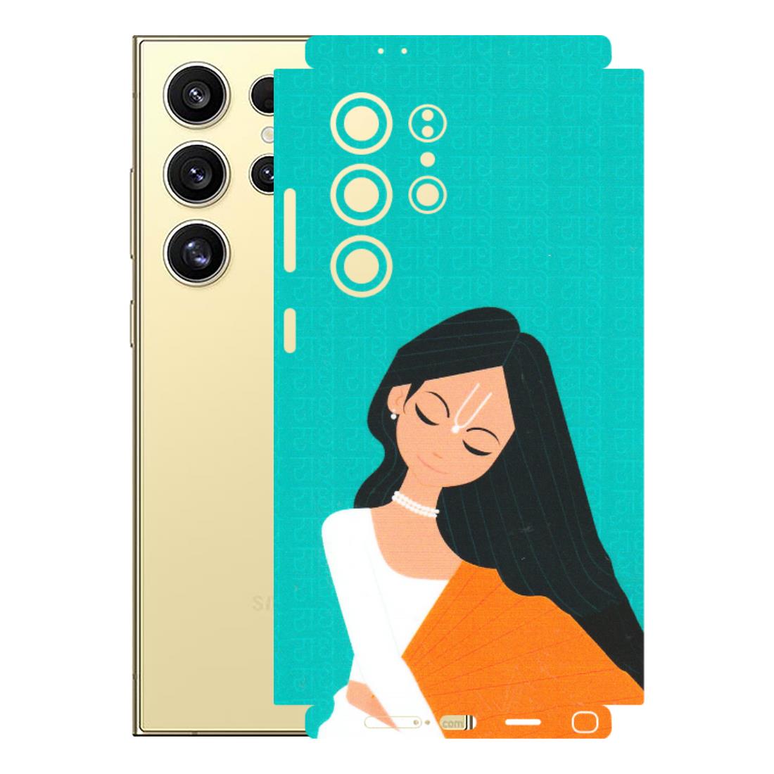 Samsung A/S Series Phone Skins (All Models) - Radhe Radhe With Hindu Symbol - Matte Finish (M-164) Samsung Galaxy S24 Ultra (5G)