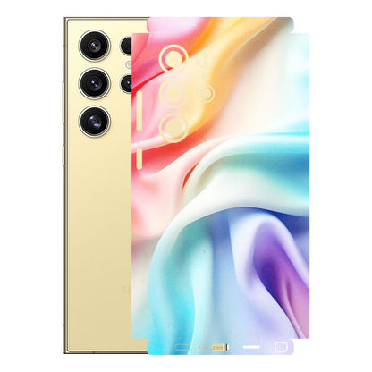 Samsung A/S Series Phone Skins (All Models) - Colourful Silk Cloth - Matte Finish (M-165) Samsung Galaxy S24 Ultra (5G)