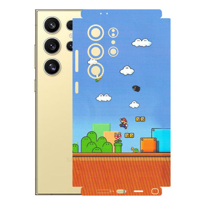 Samsung A/S Series Phone Skins (All Models) - Mario Game Scene - Matte Finish (M-24) Samsung Galaxy S24 Ultra (5G)