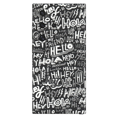 Samsung A/S Series Phone Skins (All Models) - Hi Hello Doodles - Matte Finish (M-25) Samsung Galaxy S24 Ultra (5G)