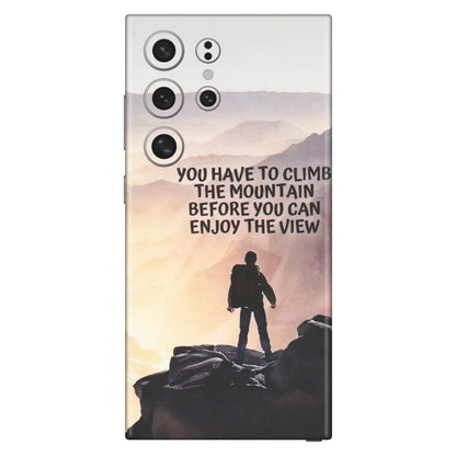 Samsung A/S Series Phone Skins (All Models) - Motivational Hiking Mountain - Matte Finish (M-28) Samsung Galaxy S24 Ultra (5G)