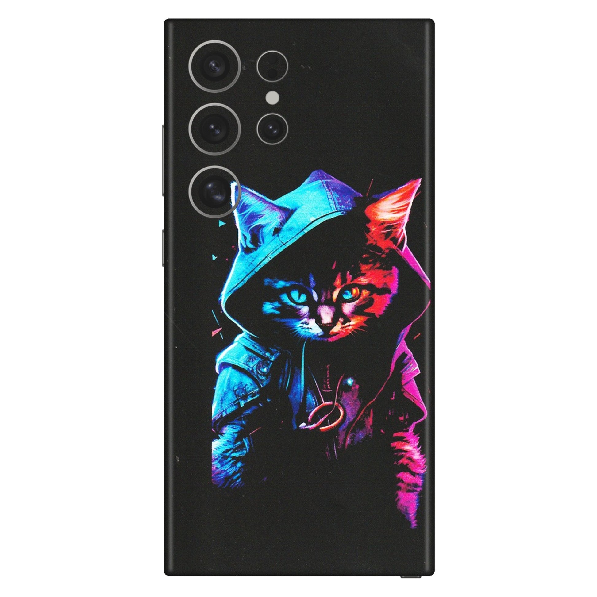 Samsung A/S Series Phone Skins (All Models) - Cyberpunk Cat - Matte Finish (M-45) Samsung Galaxy S24 Ultra (5G)