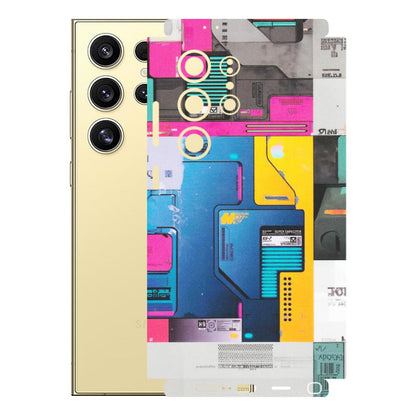Samsung A/S Series Phone Skins (All Models) - Colourfull Motherboard Internals - Matte Finish (M-55) Samsung Galaxy S24 Ultra (5G)