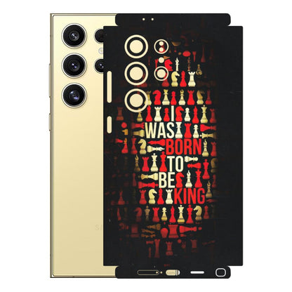Samsung A/S Series Phone Skins (All Models) - Born To Be King - Matte Finish (M-73) Samsung Galaxy S24 Ultra (5G)