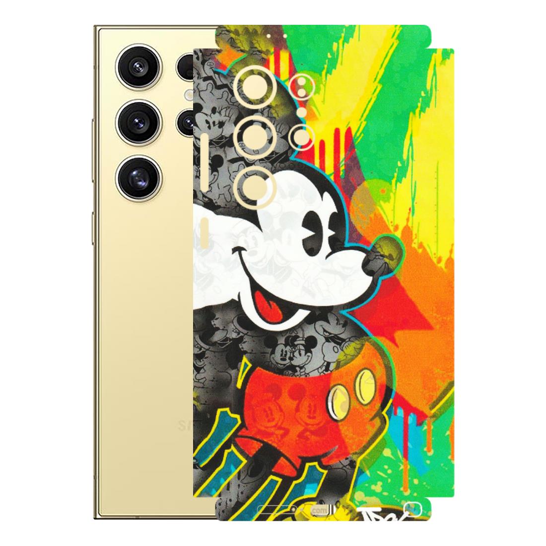 Samsung A/S Series Phone Skins (All Models) - Multiple Mickey With Colourful Texture - Matte Finish (M-84) Samsung Galaxy S24 Ultra (5G)