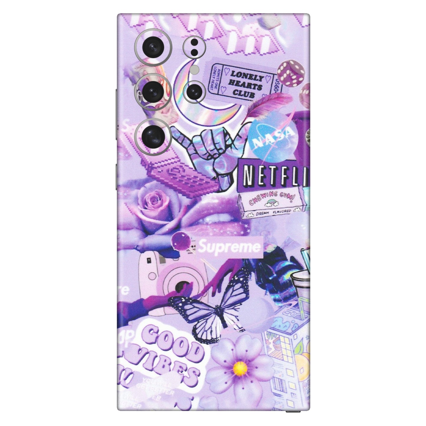 Samsung A/S Series Phone Skins (All Models) - Supreme Purple Magic - Matte Finish (M-88) Samsung Galaxy S24 Ultra (5G)