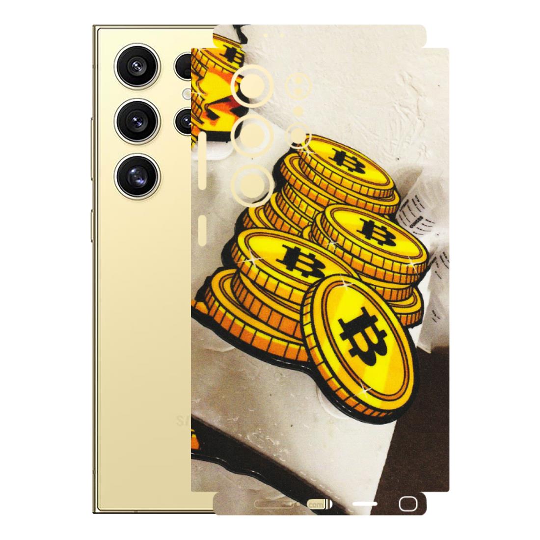 Samsung A/S Series Phone Skins (All Models) - Billionaire Bitcoin Collection - Matte Finish (M-92) Samsung Galaxy S24 Ultra (5G)