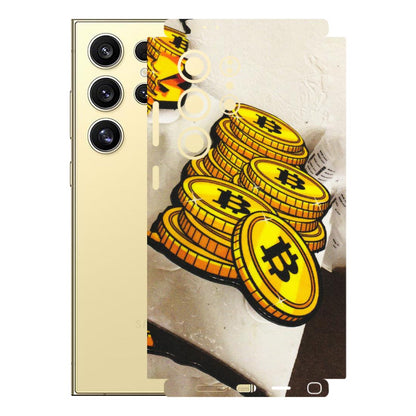 Samsung A/S Series Phone Skins (All Models) - Billionaire Bitcoin Collection - Matte Finish (M-92) Samsung Galaxy S24 Ultra (5G)