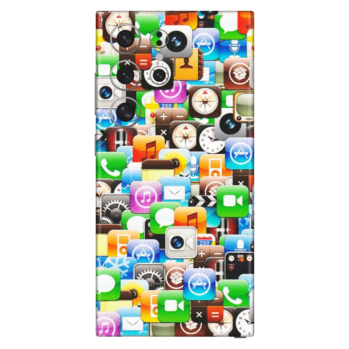 Samsung A/S Series Phone Skins (All Models) - All Apple Icons - Matte Finish (M-93) Samsung Galaxy S24 Ultra (5G)