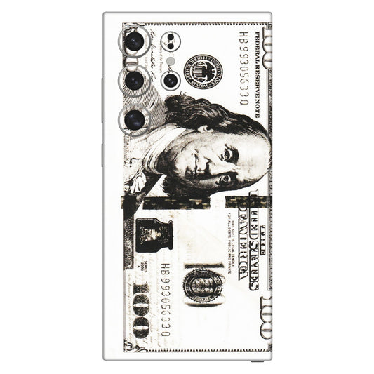 Samsung A/S Series Phone Skins (All Models) - 100 Dollar Currency - Transparent Finish (T-01) Samsung Galaxy S24 Ultra (5G)