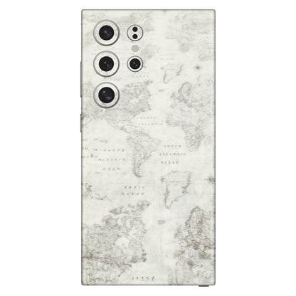 Samsung A/S Series Phone Skins (All Models) - World Travel Map - Transparent Finish (T-04) Samsung Galaxy S24 Ultra (5G)