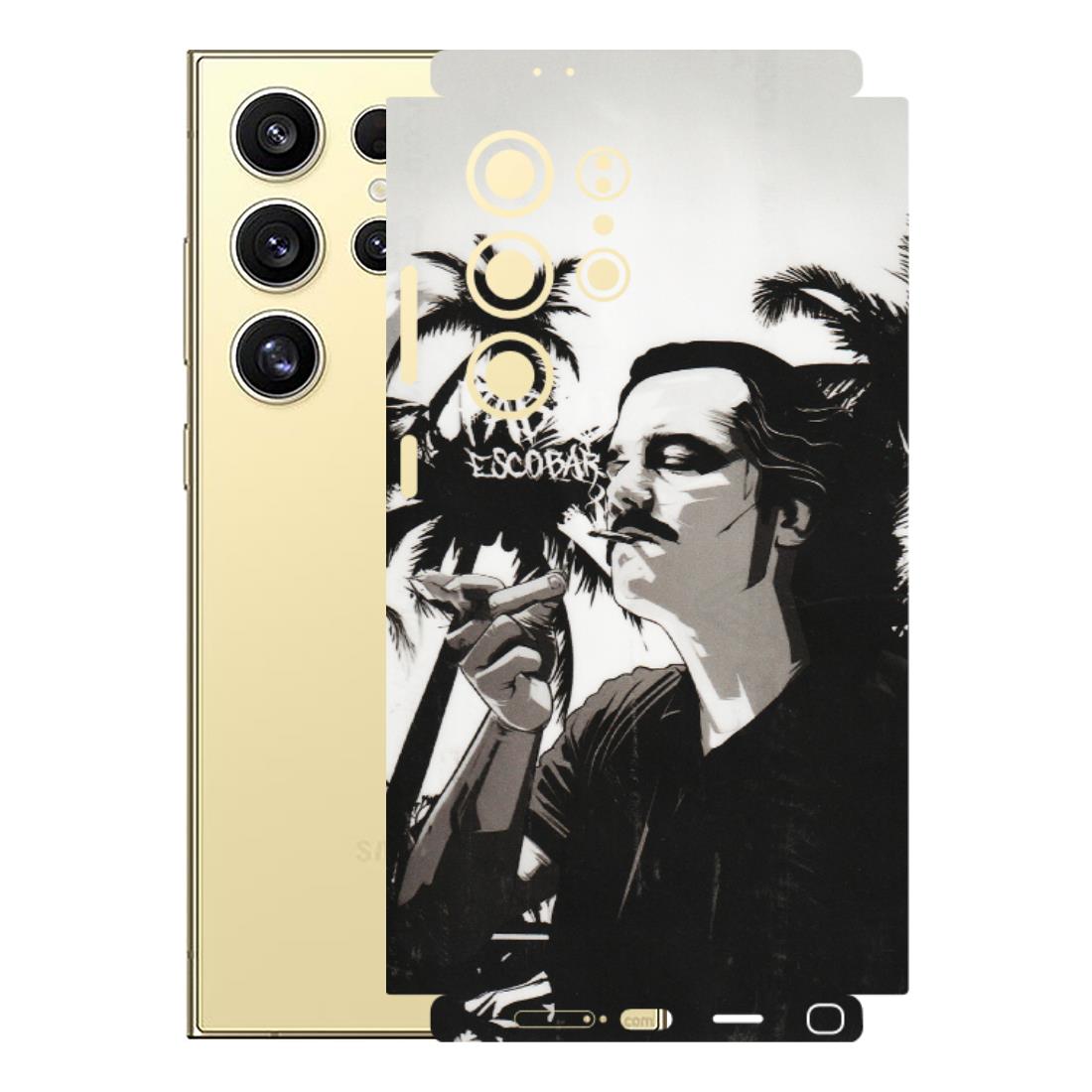 Samsung A/S Series Phone Skins (All Models) - Pab Escobar - Transparent Finish (T-05) Samsung Galaxy S24 Ultra (5G)