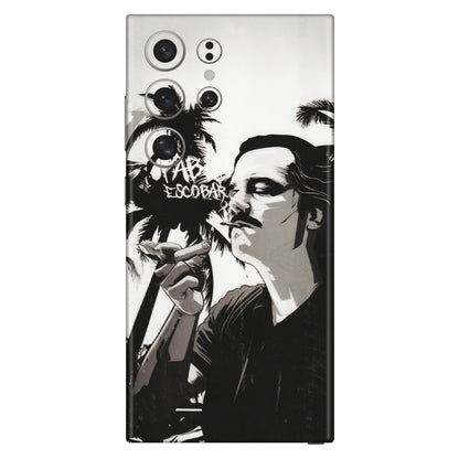 Samsung A/S Series Phone Skins (All Models) - Pab Escobar - Transparent Finish (T-05) Samsung Galaxy S24 Ultra (5G)