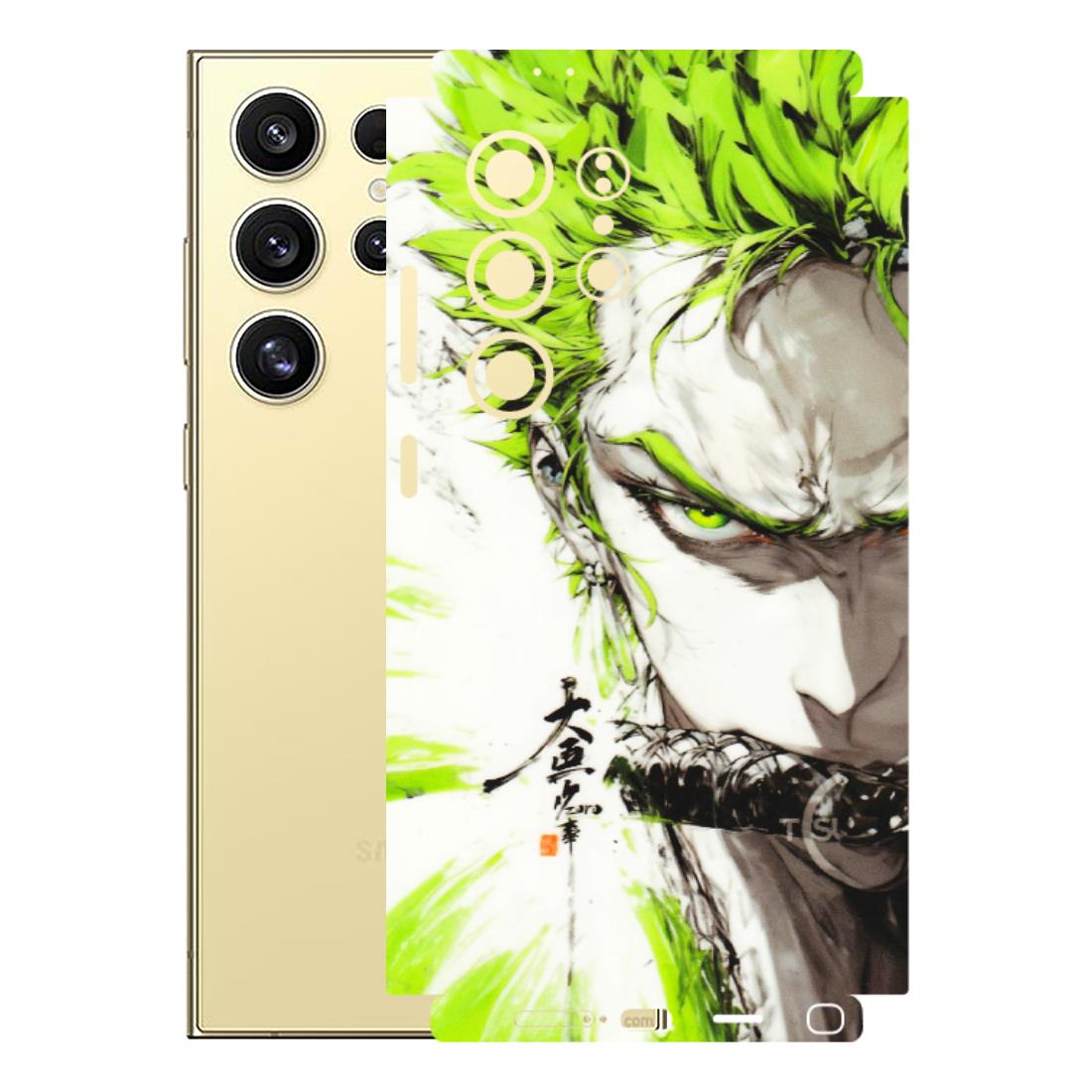 Samsung A/S Series Phone Skins (All Models) - Roro Taku Anime - Transparent Finish (T-18) Samsung Galaxy S24 Ultra (5G)
