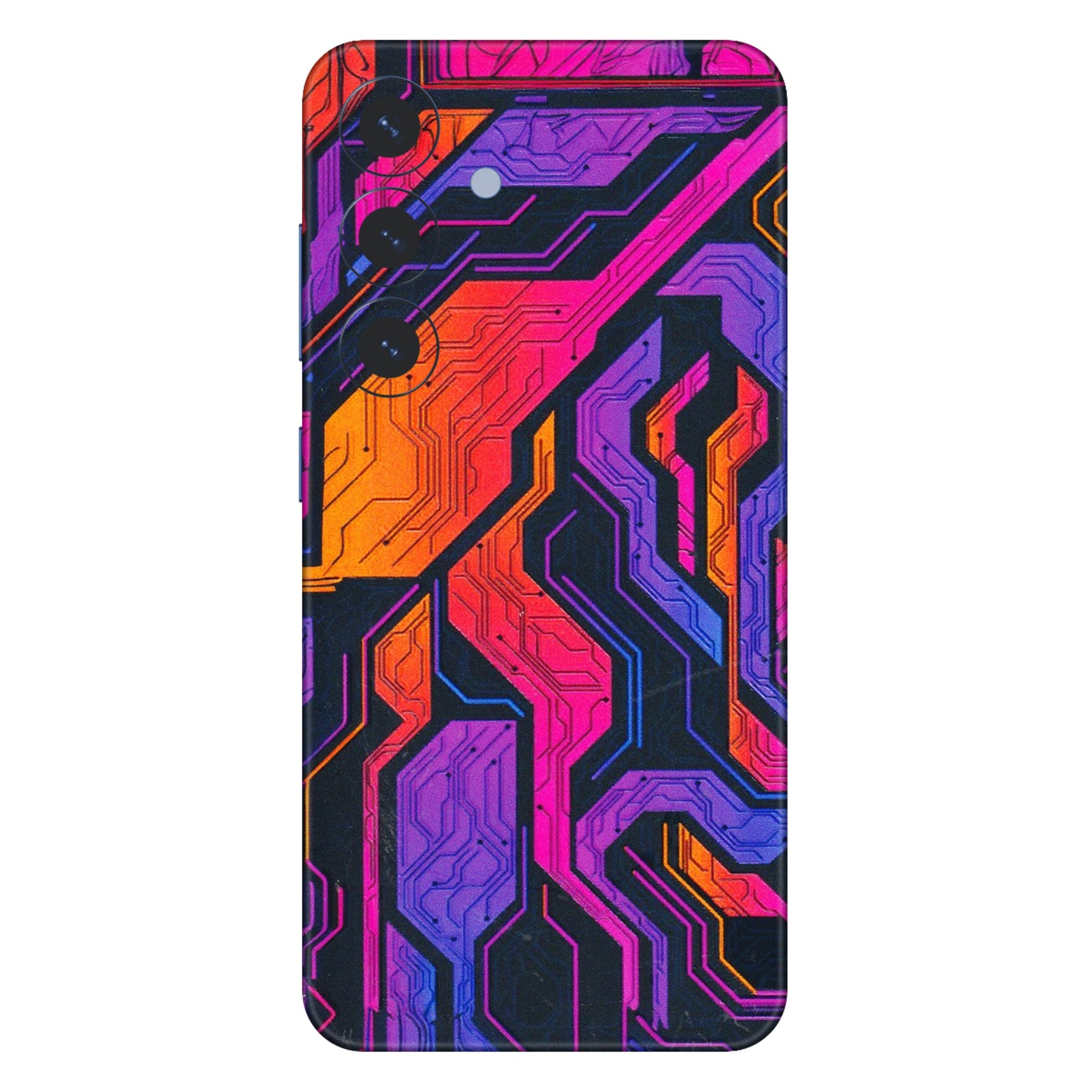 Samsung A/S Series Phone Skins (All Models) - Tech Circuits Futuristic - 3D Embossed Finish (L-07) Samsung Galaxy S25 (5G)
