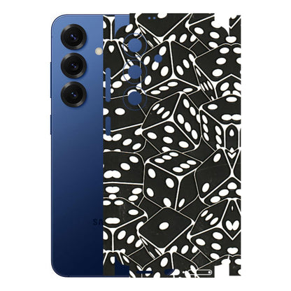 Samsung A/S Series Phone Skins (All Models) - Big Black Dices - 3D Embossed Finish (L-106) Samsung Galaxy S25 (5G)