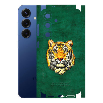 Samsung A/S Series Phone Skins (All Models) - Leather Feel Tiger - 3D Embossed Finish (L-111) Samsung Galaxy S25 (5G)