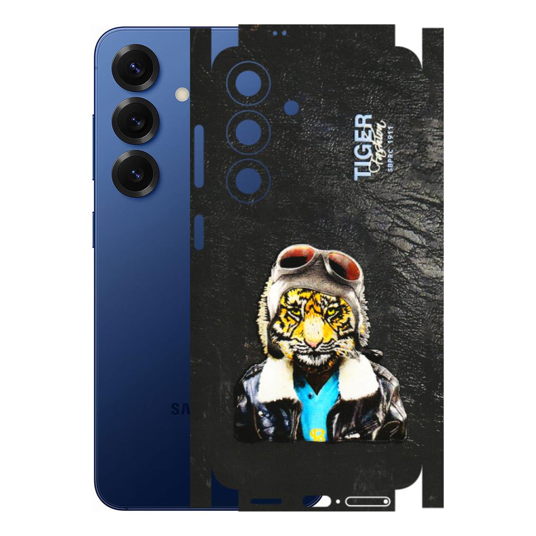 Samsung A/S Series Phone Skins (All Models) - Rider Tiger - 3D Embossed Finish (L-113) Samsung Galaxy S25 (5G)