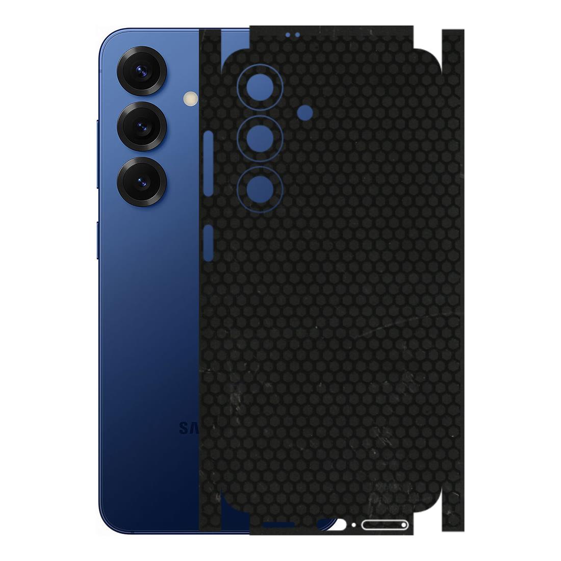 Samsung A/S Series Phone Skins (All Models) - Black honeycomb - 3D Embossed Finish (L-114) Samsung Galaxy S25 (5G)