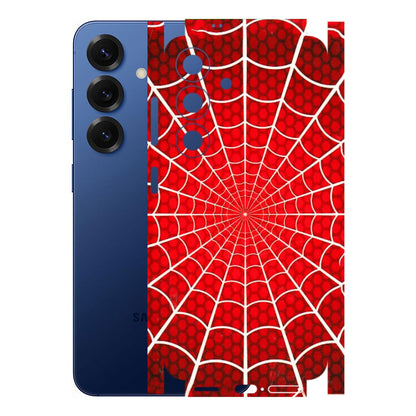 Samsung A/S Series Phone Skins (All Models) - Classic Spidey Web - 3D Embossed Finish (L-115) Samsung Galaxy S25 (5G)