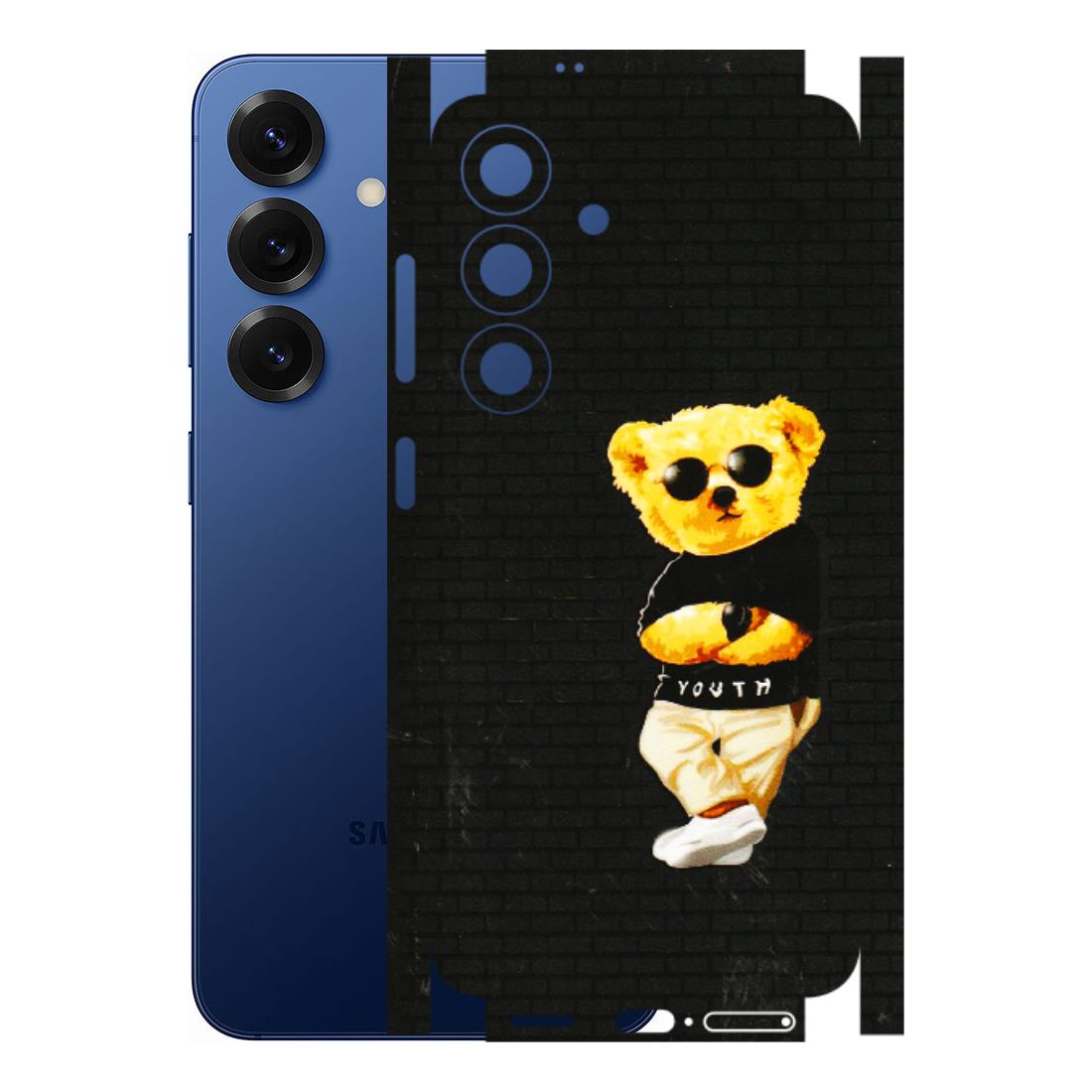 Samsung A/S Series Phone Skins (All Models) - Classy Teddy Bear - 3D Embossed Finish (L-116) Samsung Galaxy S25 (5G)