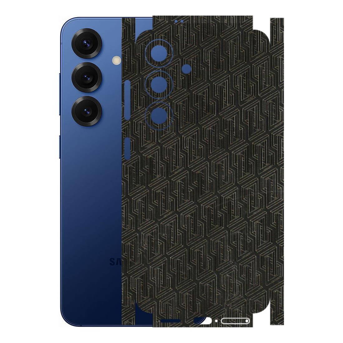 Samsung A/S Series Phone Skins (All Models) - Black Abstract Pattern - 3D Embossed Finish (L-117) Samsung Galaxy S25 (5G)