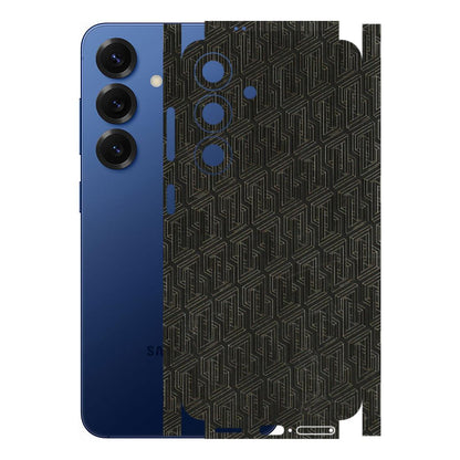 Samsung A/S Series Phone Skins (All Models) - Black Abstract Pattern - 3D Embossed Finish (L-117) Samsung Galaxy S25 (5G)