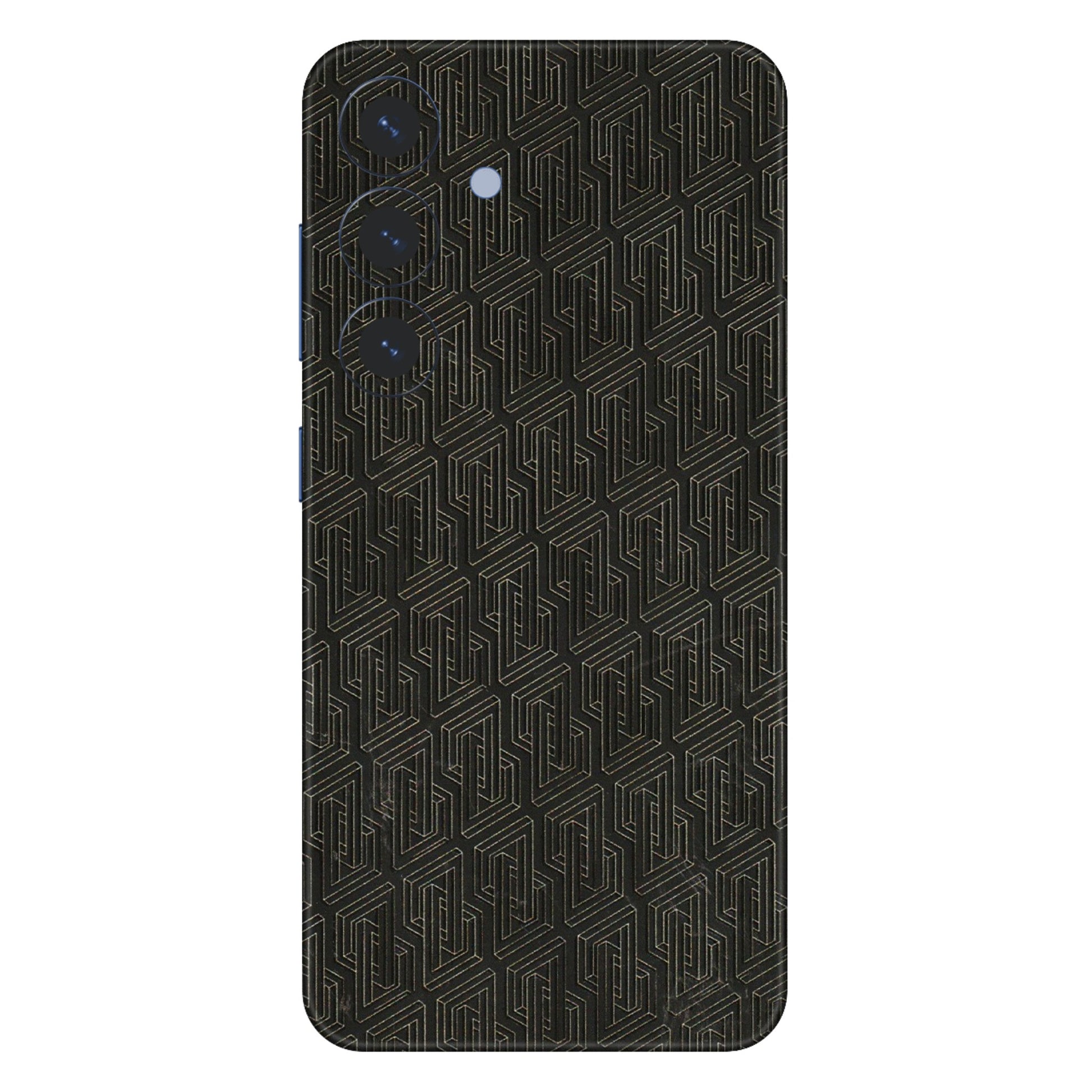 Samsung A/S Series Phone Skins (All Models) - Black Abstract Pattern - 3D Embossed Finish (L-117) Samsung Galaxy S25 (5G)