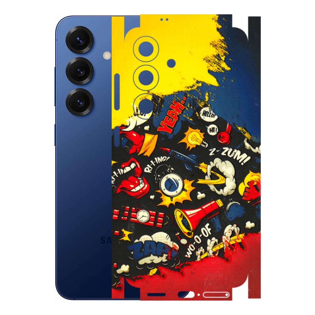 Samsung A/S Series Phone Skins (All Models) - Pacific Doodle Art - 3D Embossed Finish (L-120) Samsung Galaxy S25 (5G)