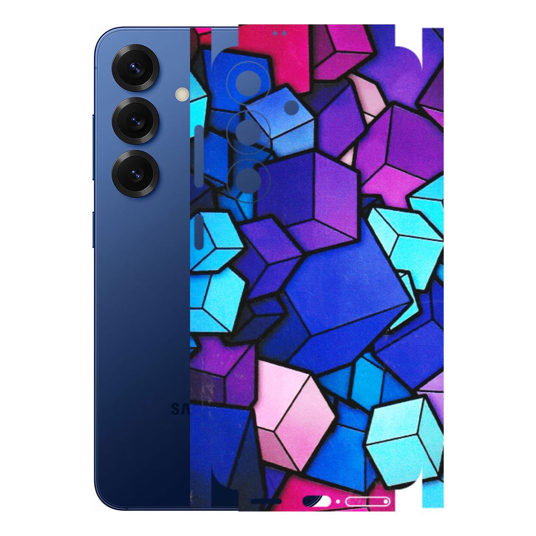 Samsung A/S Series Phone Skins (All Models) - Cube Doodle - 3D Embossed Finish (L-141) Samsung Galaxy S25 (5G)
