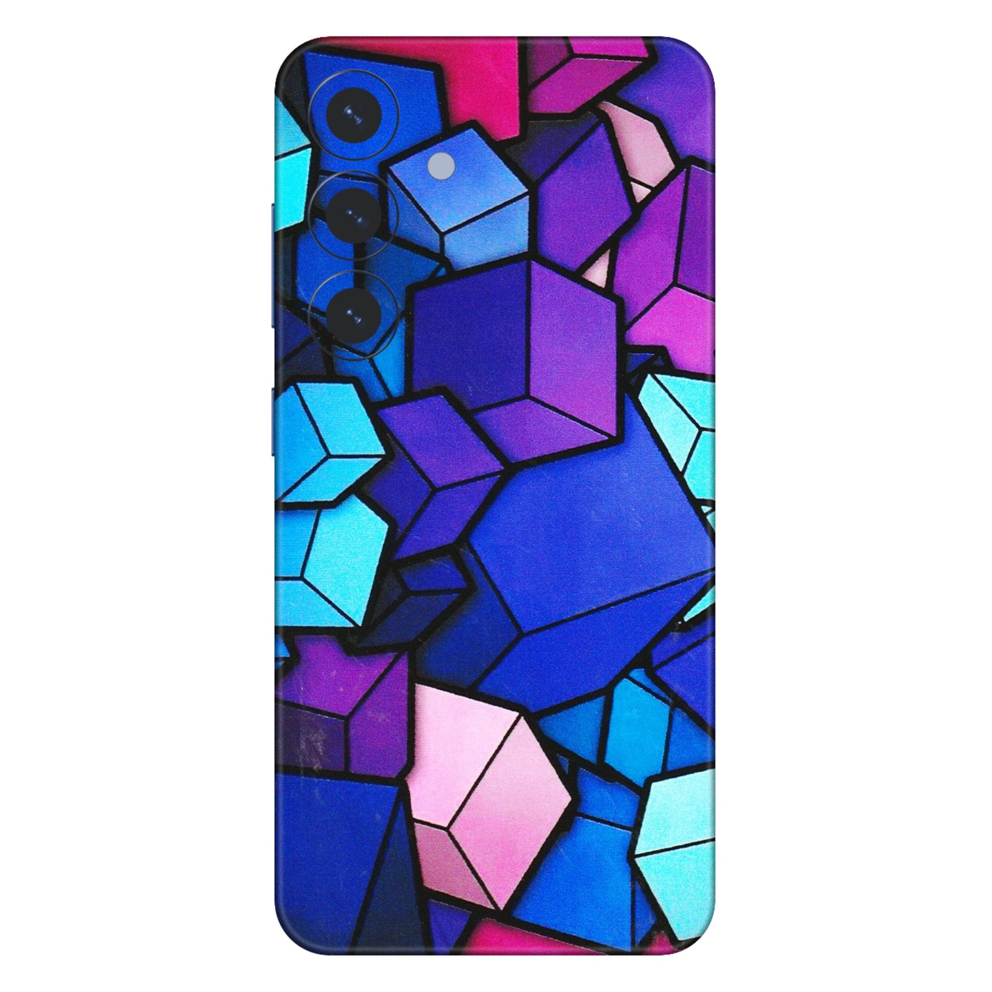 Samsung A/S Series Phone Skins (All Models) - Cube Doodle - 3D Embossed Finish (L-141) Samsung Galaxy S25 (5G)