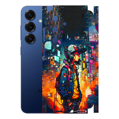 Samsung A/S Series Phone Skins (All Models) - Street Anime Guy - 3D Embossed Finish (L-158) Samsung Galaxy S25 (5G)