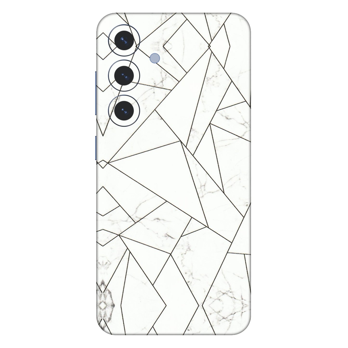 Samsung A/S Series Phone Skins (All Models) - Luxury White Marble Effect - 3D Embossed Finish (L-168) Samsung Galaxy S25 (5G)