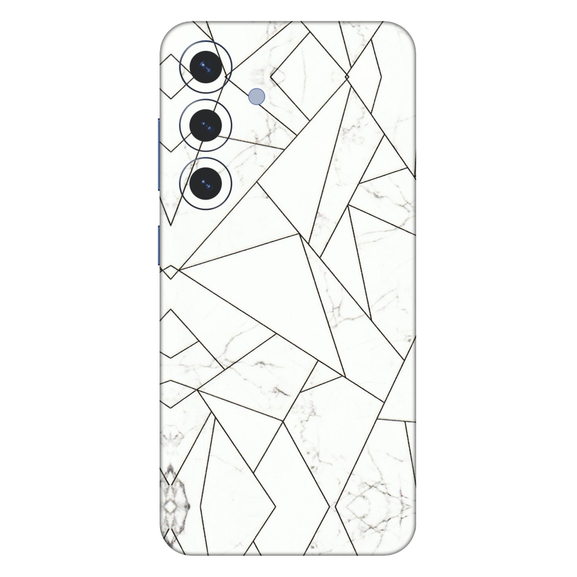 Samsung A/S Series Phone Skins (All Models) - Luxury White Marble Effect - 3D Embossed Finish (L-168) Samsung Galaxy S25 (5G)
